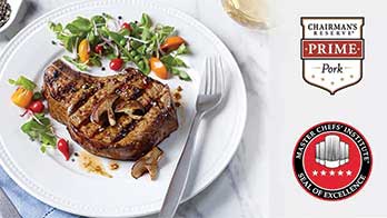 Chairman’s Reserve Prime Pork Qualifies for Master Chefs’ Institute Seal of Excellence