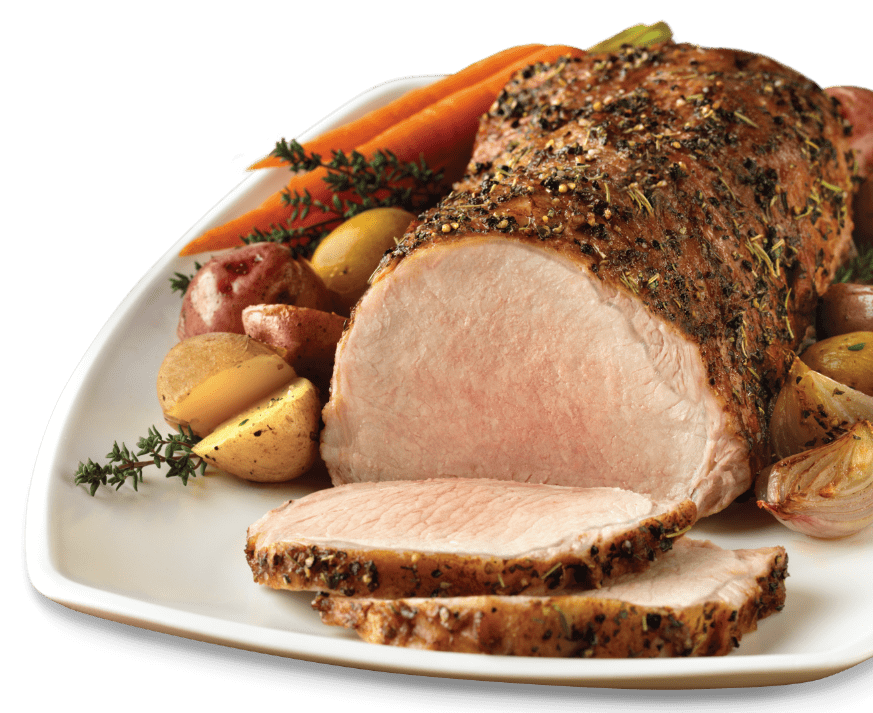 Pork Roast dinner on a plate