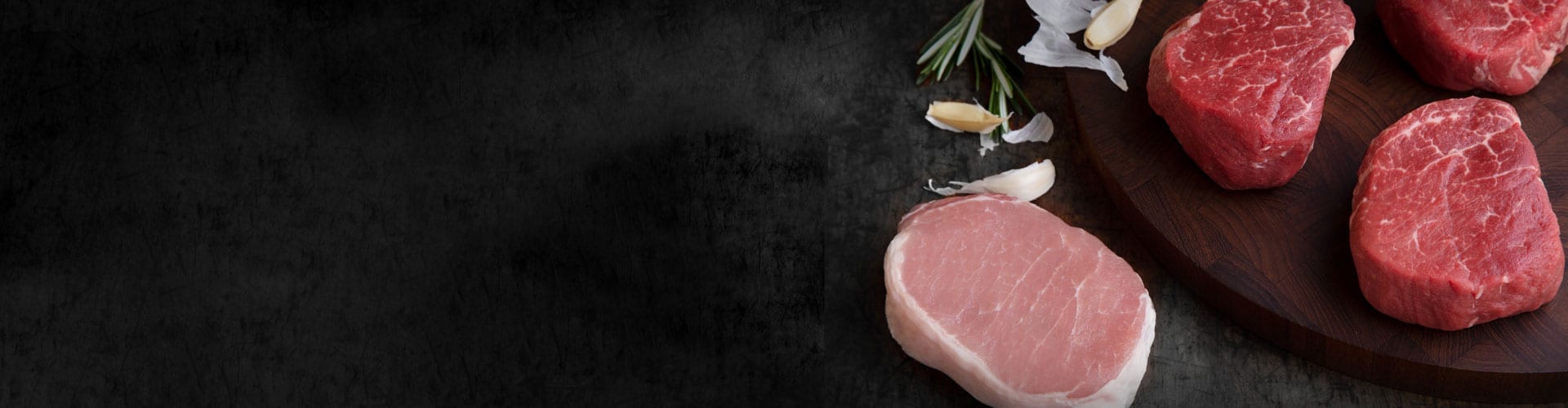 fresh beef and pork