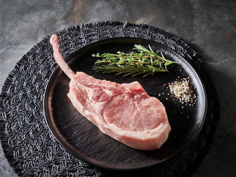 Tyson International_Pork Tomahawk _ 2-12-25_0322 Tyson Fresh Meats beef prepared for a Korean BBQ dish.